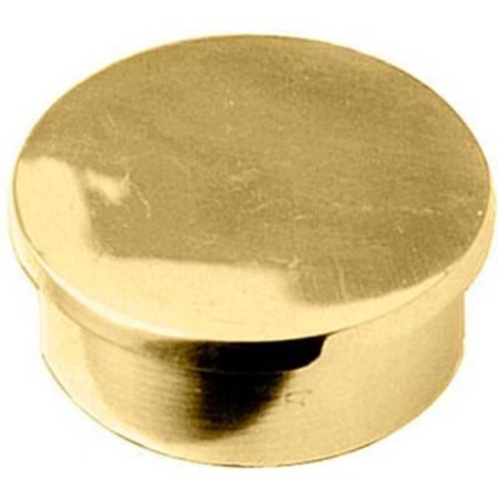 LAVI INDUSTRIES Lavi Industries, End Cap, Flush, for 2" Tubing, Polished Brass 00-600/2